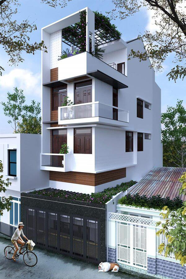 Nhà phố sở hữu vườn treo độc đáo cũng được dự đoán là xu hướng phổ biến trong năm 2019. Ảnh: Internet.