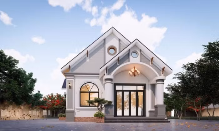 Hệ thống cửa mái vòm pano kính hiện đại giúp không gian bên trong tràn ngập ánh sáng tự nhiên. Ảnh: Kientrucxaydung