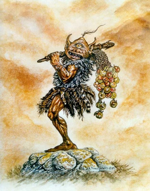 6. Fachan: Được mô tả là các tiên có hình dáng quái vật, chuyên quyến rũ trái tim đàn ông. Fachan có hình dáng kỳ quái với bộ lông bao phủ khắp cơ thể và trên trán chỉ có một mắt rất to.