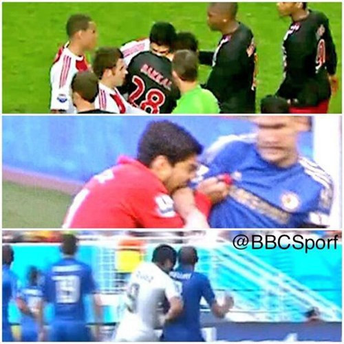 Đây không phải lần đầu tiên Suarez có hành động cắn người. Siêu tiền đạo này đã từng có "tiền sử" cắn hai cầu thủ khác và khiến chính các fan ruột còn phải ngán ngẩm. Nhiều người cho rằng đây là hành động rất phi thể thao và Suarez xứng đáng bị phạt thật nặng.