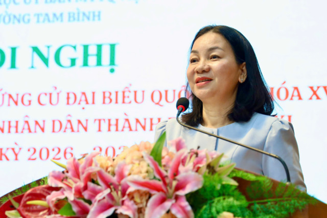 Bà Trương Thị Bích Hạnh, Phó Chủ tịch Thường trực Ủy ban MTTQ Việt Nam TPHCM