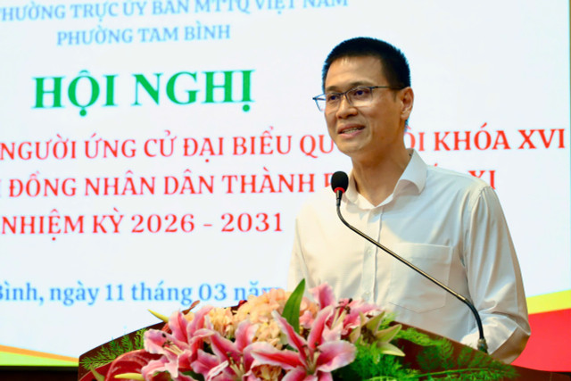 Ông Nguyễn Việt Long, Phó Trưởng Ban Tuyên giáo và Dân vận Thành ủy TPHCM