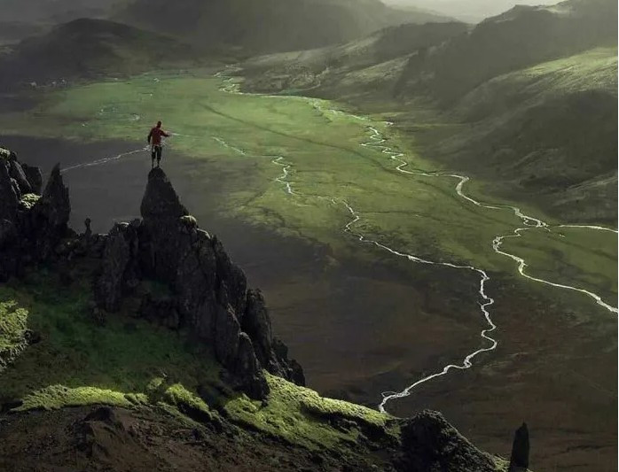 Thung lũng ở Iceland.