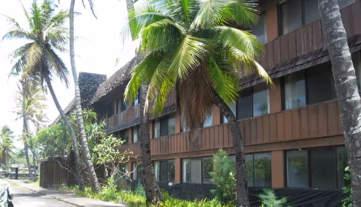 Tọa lạc tại Wailua trên đảo Kauai của Hawaii, khu nghỉ dưỡng Coco Palms từng là một trong những khách sạn nổi tiếng nhất nước Mỹ. Ảnh: Wikimedia Commons.