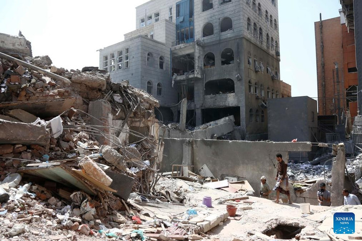 Theo Tân Hoa Xã, lực lượng Houthi ở Yemen ngày 14/9 cho biết 26 nhân viên của các cơ quan truyền thông địa phương nằm trong số 46 người thiệt mạng trong các cuộc không kích của Israel vào thủ đô Sanaa hôm 10/9. Ảnh: THX.