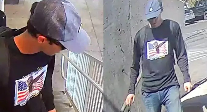 "Chúng tôi đã bắt được nghi phạm", Thống đốc Utah Spencer Cox phát biểu tại một cuộc họp báo. Trong ảnh là nghi phạm trước khi bị bắt giữ. Ảnh: X.