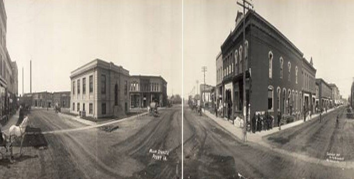 Phố chính ở Perry, bang Iowa, năm 1907.
