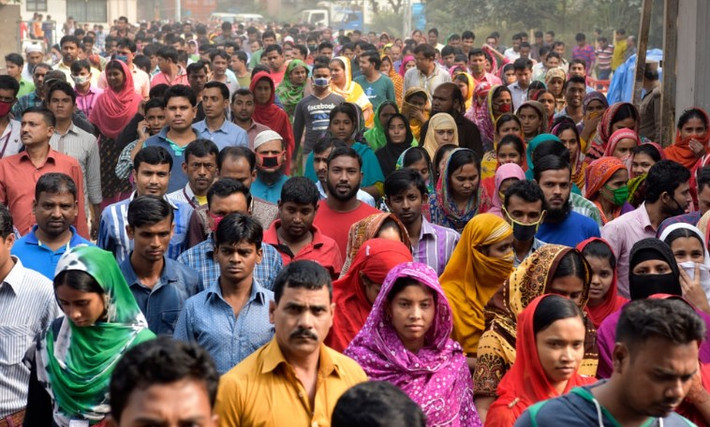 Theo trang Rustic Pathways, Bangladesh là một trong những quốc gia có mật độ dân số cao nhất thế giới. Dân số của nước này khoảng 173 triệu người, theo dữ liệu năm 2024. Ảnh: Shutterstock.