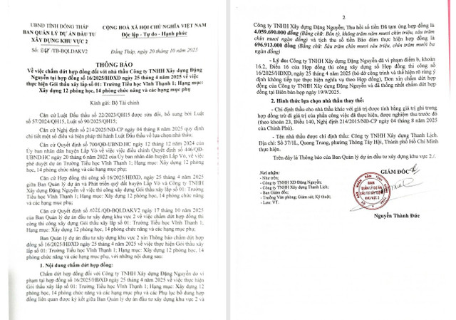 Quyết định mang số hiệu 1021/QĐ-BQLDAKV2. Nguồn MSC 2.jpg