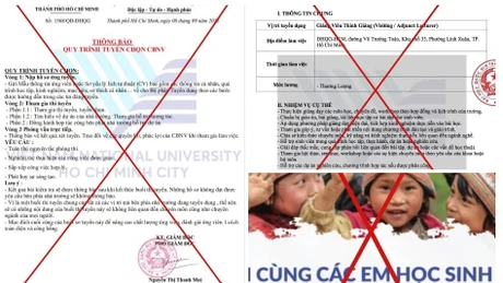 Cảnh báo: Mạo danh ĐH Quốc gia TP HCM tuyển dụng và kêu gọi từ thiện