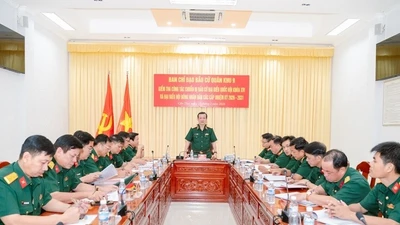 Kiểm tra thực tế công tác chuẩn bị bầu cử tại Bộ CHQS TP Cần Thơ