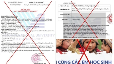 Cảnh báo: Mạo danh ĐH Quốc gia TP HCM tuyển dụng và kêu gọi từ thiện