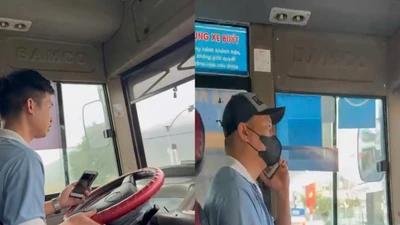 Khánh Hòa xử phạt tài xế sử dụng điện thoại khi lái xe