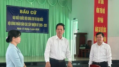 Đồng Tháp: Kiểm tra công tác chuẩn bị bầu cử tại 3 địa phương