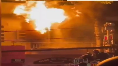 Cháy tiệm giặt ủi ở Đồng Nai, cảnh sát kịp thời cứu người