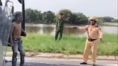 Tây Ninh: Tài xế dương tính ma túy, cầm dao cố thủ trên xe tải bị khống chế