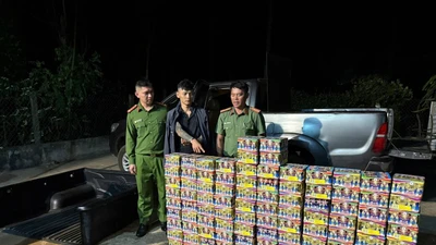 Tạm giữ hình sự đối tượng vận chuyển hơn 190 kg pháo