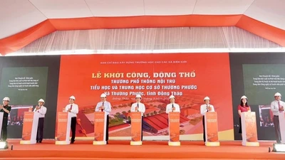 Đồng Tháp: Khởi công 4 trường nội trú vùng biên tổng đầu tư hơn 260 tỉ đồng