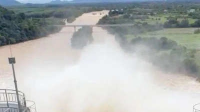 Xả nước hồ Sông Cái: Cảnh báo nguy cơ ngập vùng hạ du