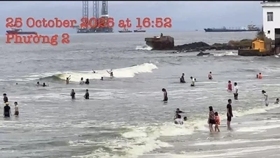 TP HCM: Nước biển Vũng Tàu chuyển màu xanh lạ, cơ quan chức năng lên tiếng