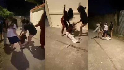 Xác minh clip nữ sinh bị vây quanh trong hẻm ở Hóc Môn
