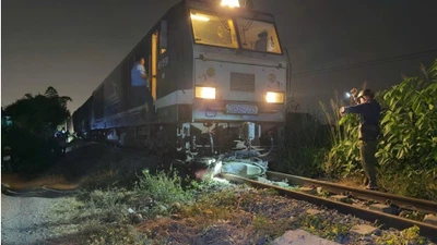 Va chạm với tàu hàng khi băng qua đường sắt, nam thanh niên không qua khỏi