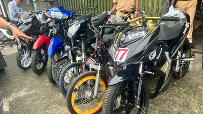 Đột kích lò độ xe tại Dĩ An, nhiều phương tiện bị tạm giữ