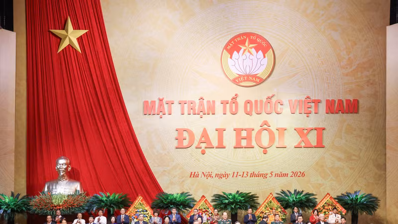 Đoàn Chủ tịch điều hành Đại hội đại biểu toàn quốc Mặt trận Tổ quốc Việt Nam lần thứ XI, nhiệm kỳ 2026-2031.