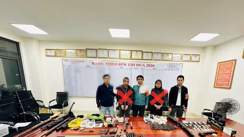 Bắt giữ ổ nhóm tàng trữ, mua bán vũ khí quân dụng tại Hải Phòng