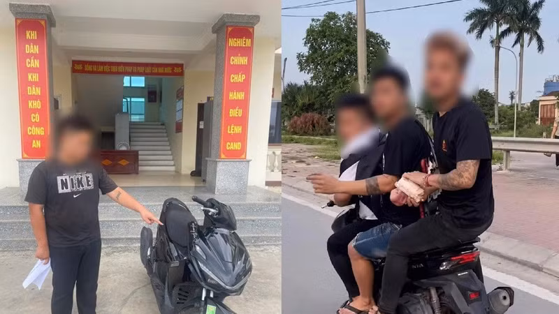 Thanh niên 2008 điều khiển xe không đăng ký, gây rối trật tự tại Hải Phòng