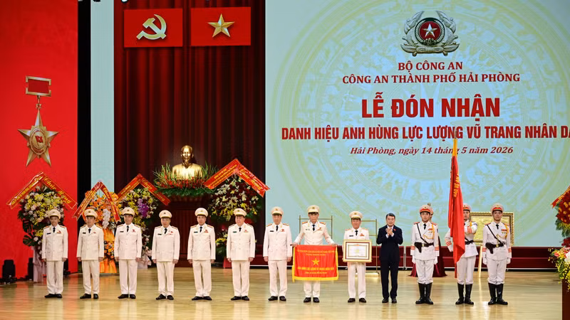 Công an Hải Phòng nhận danh hiệu Anh hùng lực lượng vũ trang nhân dân