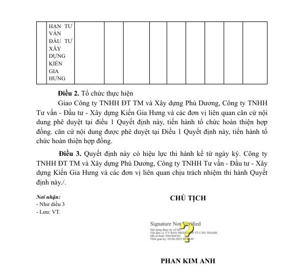 Duy nhất Công ty Kiến Gia Hưng tham gia và trúng thầu. Nguồn: MSC 58.jpg