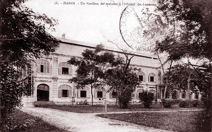 Một khu nhà điều trị trong Bệnh viện Lanessan xưa.
