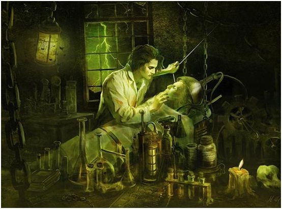  7. Johann Conrad Dippel (1673–1734). Dippel, người được cho là nguồn cảm hứng cho nhân vật Frankenstein, là một nhà giả kim học nổi tiếng với việc cố gắng tạo ra thuốc trường sinh và thí nghiệm trao đổi linh hồn giữa các xác chết. Ảnh: Pinterest.