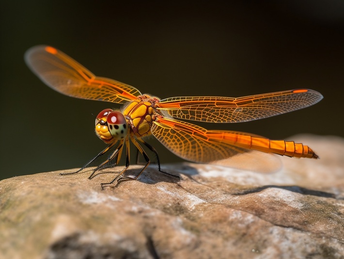  Chuồn chuồn. Chuồn chuồn là một trong những sát thủ trên không bậc nhất trong thế giới côn trùng, với tốc độ bay nhanh và khả năng bắt mồi chính xác. Chúng thường săn các loài côn trùng nhỏ hơn khi đang bay. Ảnh: Pinterest.