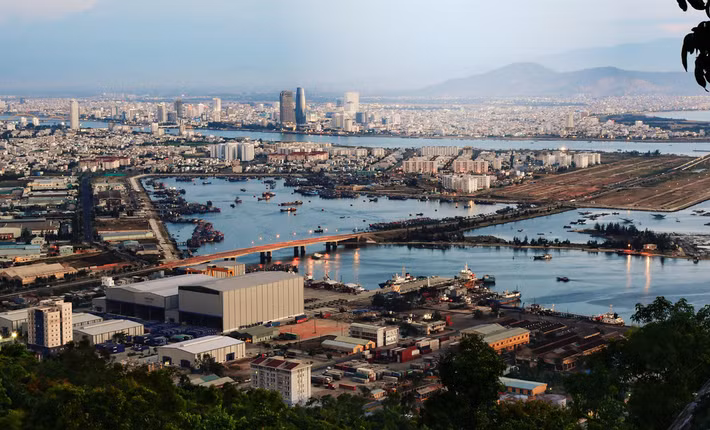 Toàn cảnh về khu vực cảng Sơn Trà.