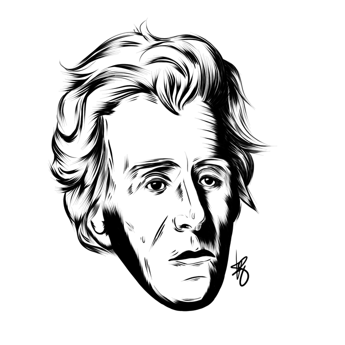 Chính sách cứng rắn và mạnh mẽ. Jackson nổi tiếng vì phong cách lãnh đạo mạnh mẽ, quyết liệt và có phần độc đoán. Ông sử dụng quyền lực của mình để phá vỡ Ngân hàng Quốc gia, mà ông cho là có lợi cho tầng lớp giàu có. Ông cũng không ngại dùng quyền phủ quyết và thường đưa ra các quyết định táo bạo bất chấp phản ứng tiêu cực từ Quốc hội. Ảnh: Pinterest.