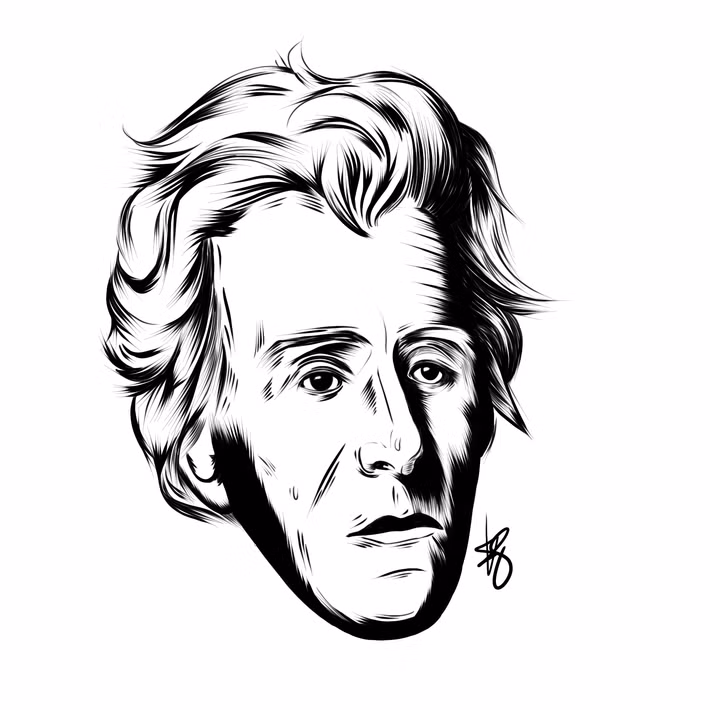  Chính sách cứng rắn và mạnh mẽ. Jackson nổi tiếng vì phong cách lãnh đạo mạnh mẽ, quyết liệt và có phần độc đoán. Ông sử dụng quyền lực của mình để phá vỡ Ngân hàng Quốc gia, mà ông cho là có lợi cho tầng lớp giàu có. Ông cũng không ngại dùng quyền phủ quyết và thường đưa ra các quyết định táo bạo bất chấp phản ứng tiêu cực từ Quốc hội. Ảnh: Pinterest.