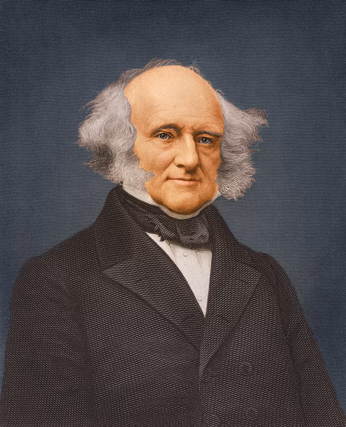 Di sản: Van Buren là một trong những người đầu tiên xây dựng nền chính trị theo đảng phái ở Mỹ. Tuy nhiên, nhiệm kỳ của ông bị ảnh hưởng bởi cuộc khủng hoảng tài chính "Panic of 1837," khiến nền kinh tế gặp khó khăn và làm giảm uy tín của ông. Ảnh: Pinterest.