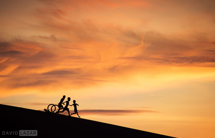 Trên cồn cát ở Phan Rang - Tháp Chàm, Ninh Thuận.