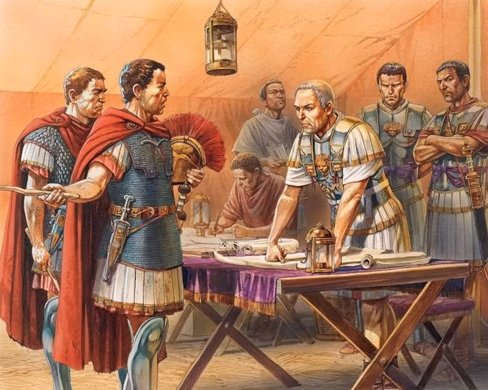  Trận Alesia củng cố quyền lực của Caesar. Chiến thắng này đặt dấu chấm hết cho kháng cự của Gaul, mở đường cho Caesar nổi lên như một nhân vật chính trị hàng đầu ở La Mã. Ảnh: Pinterest.