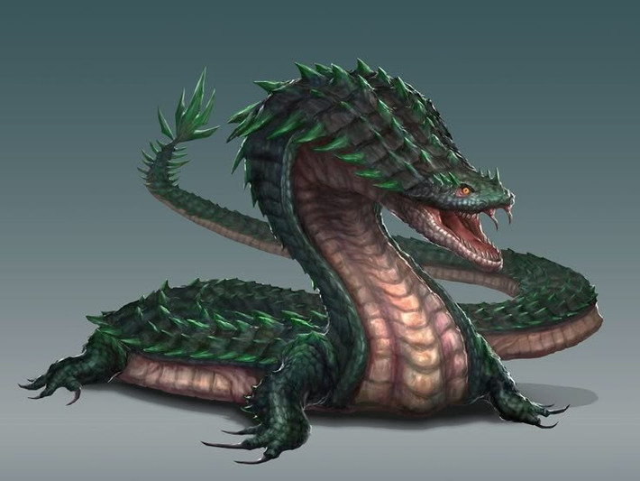  Gà trống là kẻ thù tự nhiên của Basilisk. Tiếng gáy của gà trống có thể giết chết Basilisk, vì thế người ta thường nuôi gà để xua đuổi nó. Ảnh: Pinterest.