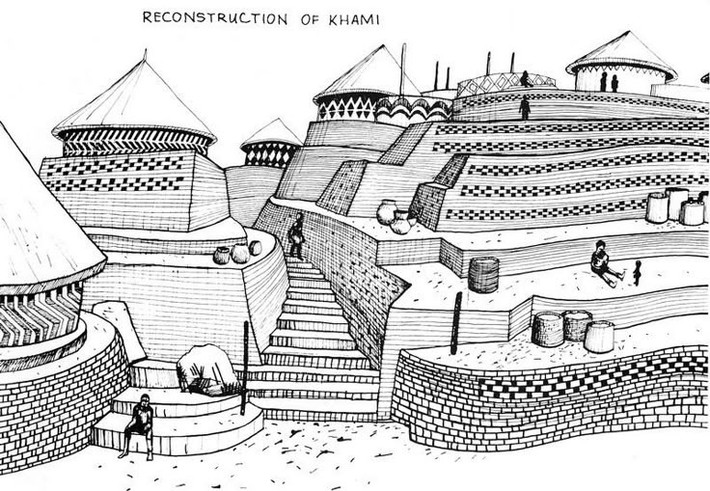 Bố cục thành phố có tính nghi lễ. Các khu vực cao dành cho quý tộc, trong khi dân thường sống ở vùng thấp hơn. Ảnh: Pinterest.