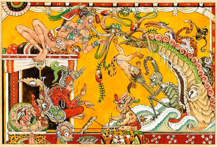  Được ghi chép bằng chữ Latinh vào thế kỷ 16. Bản văn hiện nay là bản sao của một tu sĩ Dòng Đa Minh tên Francisco Ximénez. Ảnh: Pinterest.