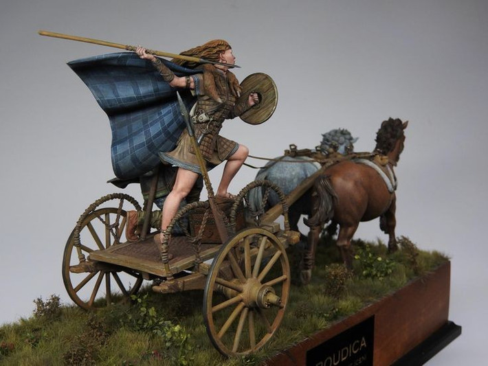  Boudica trở thành biểu tượng dân tộc Anh thời Victoria. Hoàng gia Anh xem bà như hiện thân tinh thần độc lập. Ảnh: Pinterest.