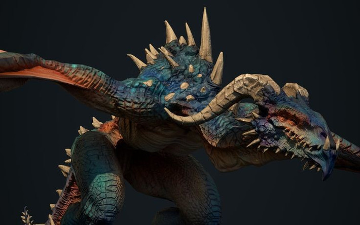  Xuất hiện trong Ragnarok. Trong ngày tận thế, Nidhogg bay ra từ lòng đất, mang theo người chết chiến đấu cùng thế lực bóng tối. Ảnh: Pinterest.