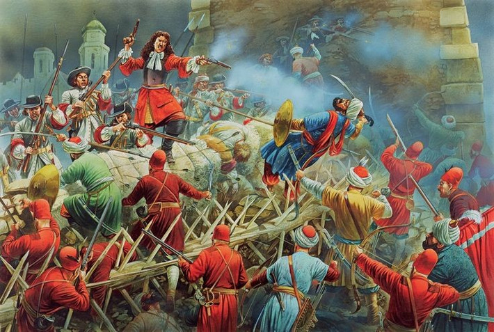  Là cuộc xung đột giữa Công giáo và Kháng Cách. La Rochelle là thành trì của người Kháng Cách Huguenot chống lại quyền lực hoàng gia Công giáo Pháp. Ảnh: Pinterest.