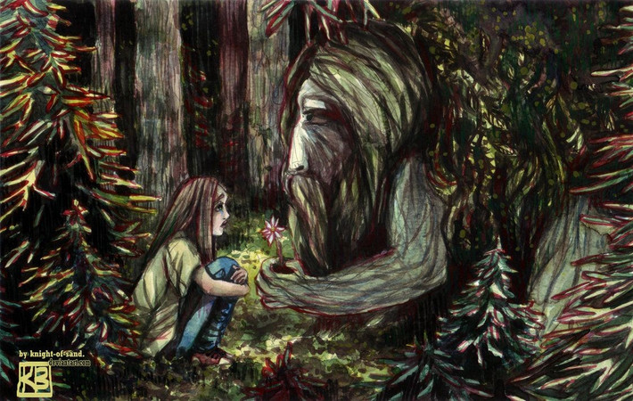  Được tôn kính trong tín ngưỡng dân gian Slav. Người dân từng để lại lễ vật nhỏ ở rừng cho Leshy để cầu may mắn và an toàn. Ảnh: Pinterest.