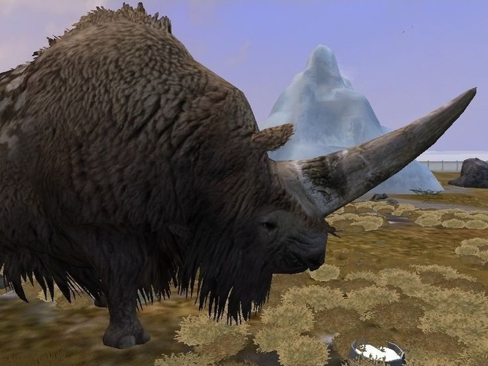 Có thể sống cùng thời với con người sơ khai. Một số nghiên cứu cho thấy Elasmotherium tồn tại đến khoảng 39.000 năm trước, cùng thời với những người tinh khôn đầu tiên. Ảnh: Pinterest.
