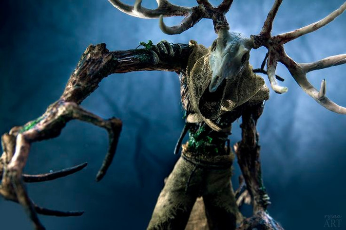  Là thần bảo hộ rừng. Trong văn hóa dân gian Đông Âu, Leshy được xem là linh hồn bảo vệ cây cối, thú rừng và trật tự tự nhiên. Ảnh: Pinterest.